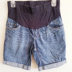 Maternity denim jean shorts -Oh Baby by Motherhood